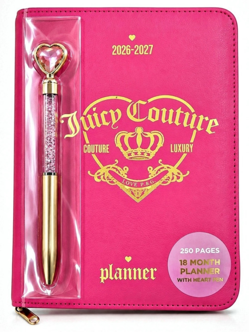 Juicy Couture 18 Month Planner Pink